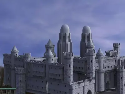Castle Medieval Mid Size 3D model