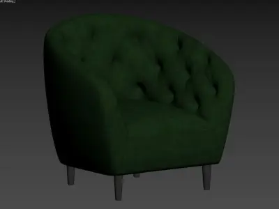 Ria Vic 2 seater quilted sofa Actona 3D model