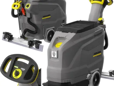 WALK-BEHIND FLOOR SCRUBBER BD 4325 C Bp 3D model