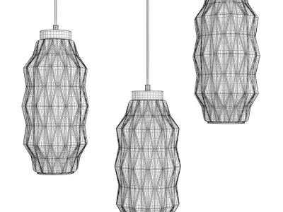 CEILING LAGUNA PENDANTS CHELSOM Low-poly 3D model