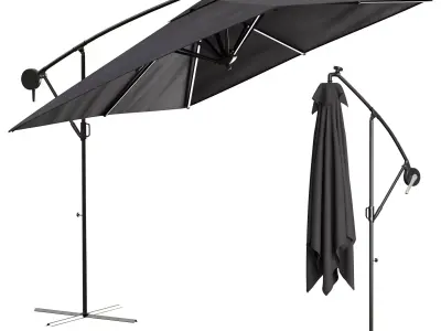 Kesser Parasol Rectangular Led Solar 3D model