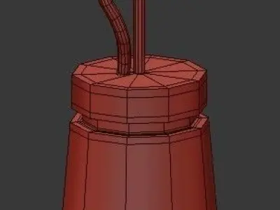 Untitled glass drop pendant light 3D model