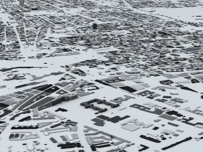 Palermo Streets and Buildings 3D model