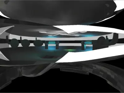 Future Laboratory And Future si fi componants Low-poly 3D model