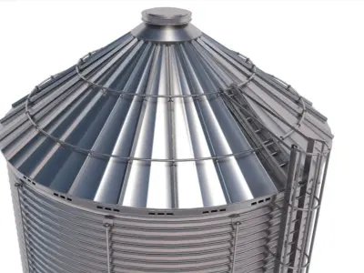 Grain Silo 3D model