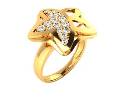 Women Ring  Render 3dm STL OBJ FBX Details 3D print model 185