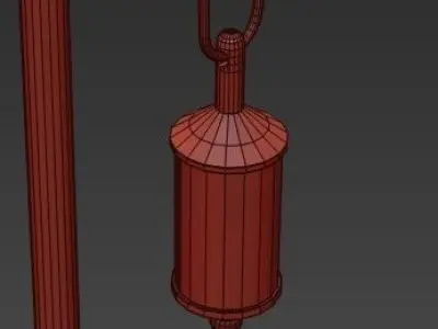 Loft Cone Pendant Balance Floor Lamp 3D model