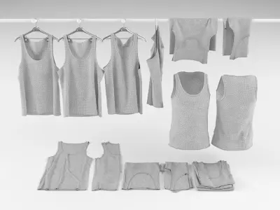 Tank top collection  3D model