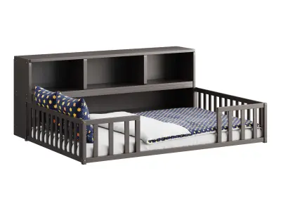 Montessori Floor Bed 3D model