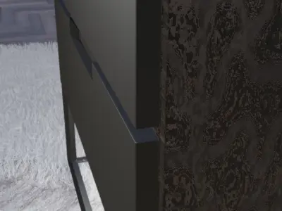 Modern Nightstand Low-poly 3D model