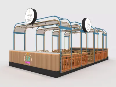 Booth 4 3D model