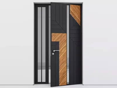 Aluminium door 275 3D model
