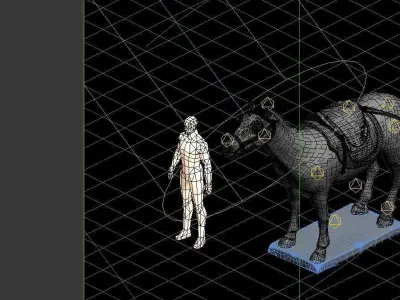 Game Model - Terracotta Warriors and Horses 3D model