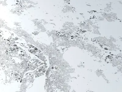  Zurich Streets and Buildings 3D model