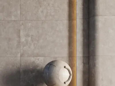 Grunge Rough Ceramic Tile - 4K - PBR Texture