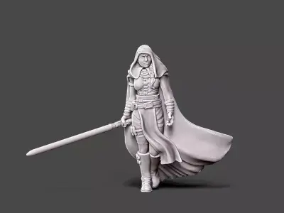 Dark adept - 35mm scale 3D print model