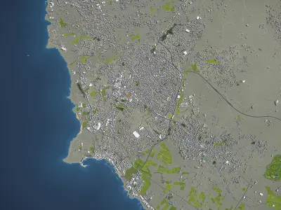 Paphos  Low-poly 3D model