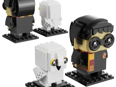 Lego Brickheadz  Harry Potter Set 3D Model Pack
