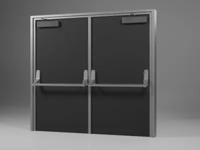 industrial door Free 3D model