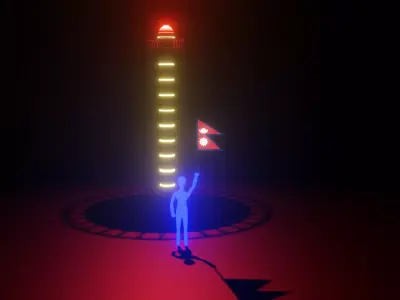 dharara person Free low-poly 3D model