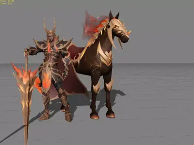 Leomord Inferno Soul Low-poly 3D model