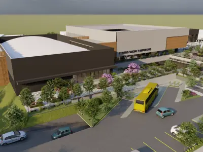  Social Center and Sports Center 3D model