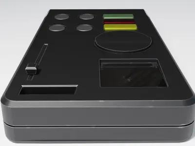 Rusty Sci-Fi remote  Low-poly 3D model