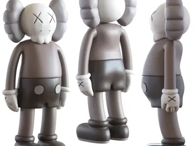 Kaws Four Foot Companion Brown 3D model