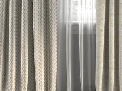 Curtain Set 252 3D model