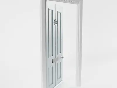 Antique Front Door 3D model