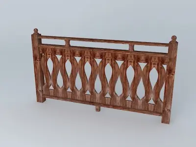 Rodhopean railing  Free 3D model