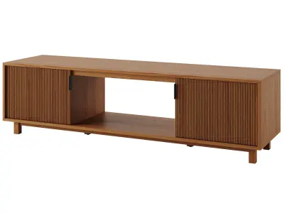 Solin Fluted Door Media Stand 3D model