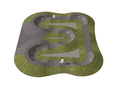 Pump track 01 3D model
