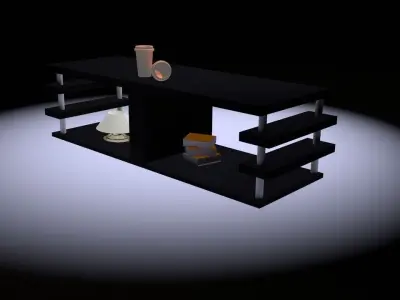 Modern Coffee Table Pack1 Free low-poly 3D model