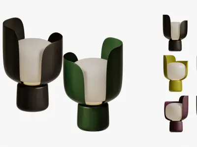 Fontanaarte Blom Polyethylene table lamp 3D model