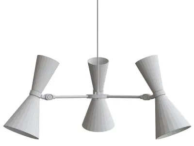 Cairo Five Arm Contemporary Chandelier 3D model