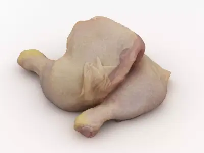 Raw Chicken Leg 3D model