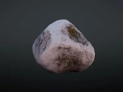 Rock low poly Low-poly 3D model