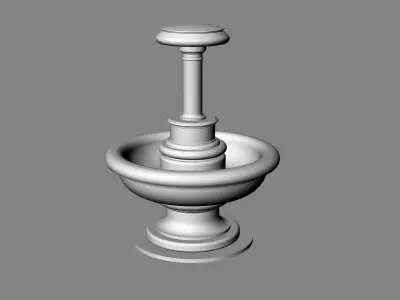 Fountain design 3d model Outdoor Exterior decoration backyard 3D model