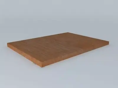 Bamboo Floor and Shower Mat Free 3D model