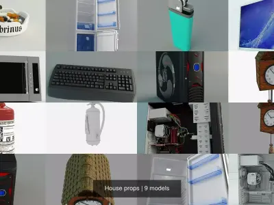 House props 3D Model Pack