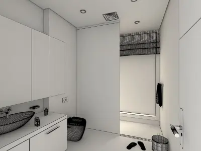 Modern Bathroom 3D model