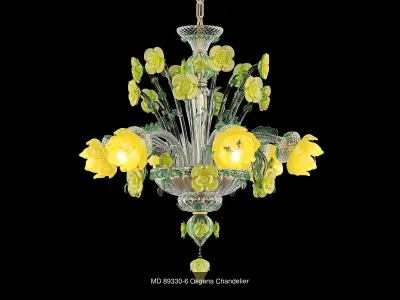 89330 Osgona Collection of Murano Glass Lamps 3D Model Pack