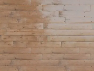 Light Knotted Pine Wood Planks PBR Seamless Texture