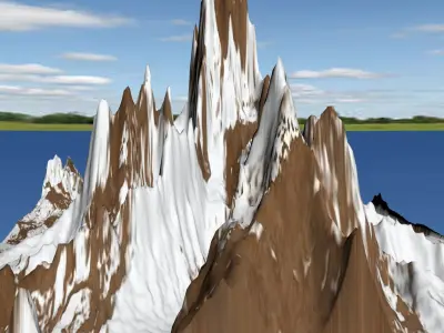 Mountains 3D model