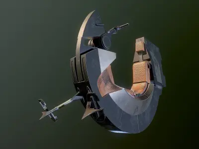 Bloodfin speeder Star Wars 3D model