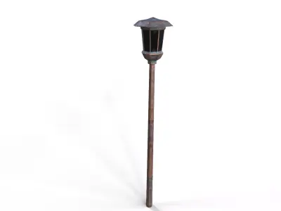 Old Street Lamp Low-poly 3D model purchase
