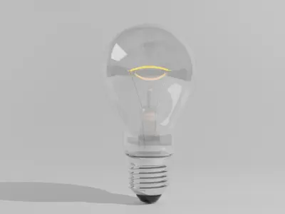 light bulb 3D model 7
