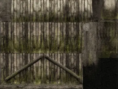 HD Wooden Bridges 3D model