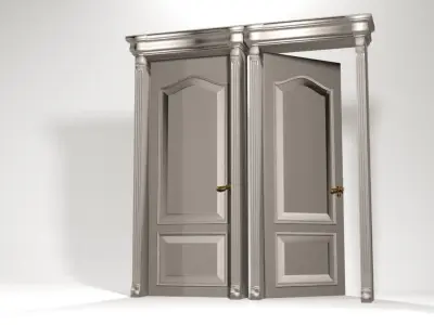 CLASSIC DOOR 3D MAX 2017 VRAY RENDER2 3D model